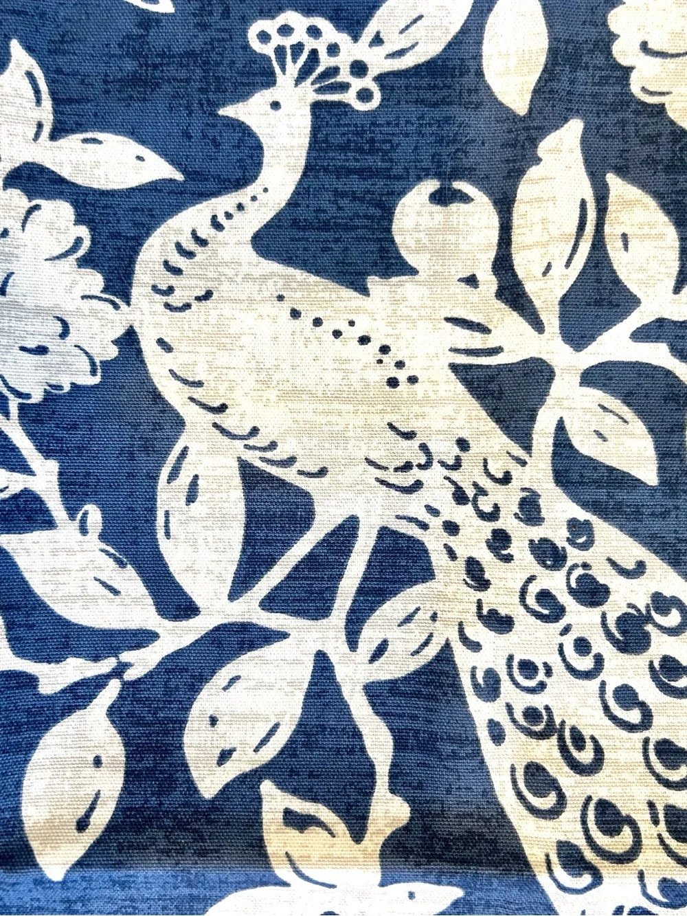 Blue & White Patterned Cotton 20 x 20 Pillow Inserts Collection of 6
